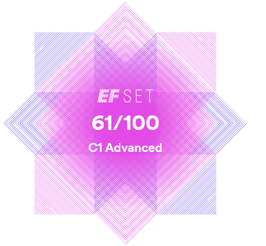 Certificado oficial EF SET 61/100 (C1 Advanced)