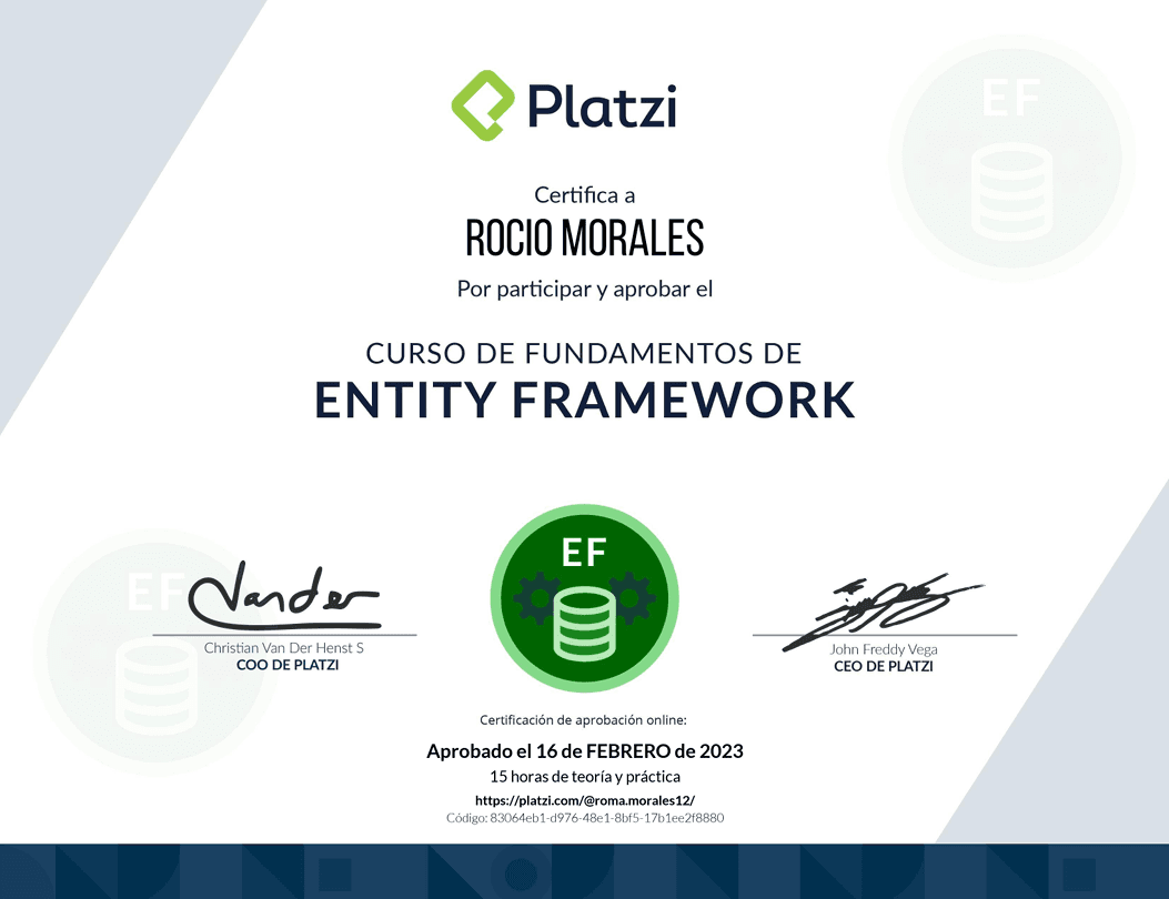 Curso de Fundamentos de Entity Framework